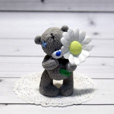 Мыло ручной работы Мишка Тедди с ромашкой Мыло ручной работы Мишка Тедди с ромашкой