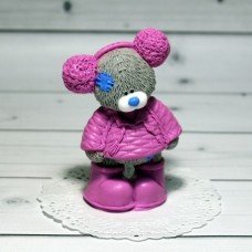 Мыло ручной работы Мишка Тедди в меховых наушниках Мыло ручной работы Мишка Тедди в меховых наушниках