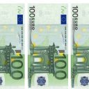 Наклейка 100 евро