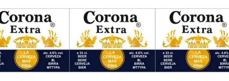 Наклейка пиво Corona