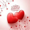 Happy Valentine's Day 2 сердца