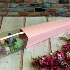 Коробочка для розы розовая