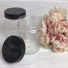 Баночка 250 мл без контроля крышка черная
