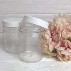 Баночка 250 мл без контроля крышка белая