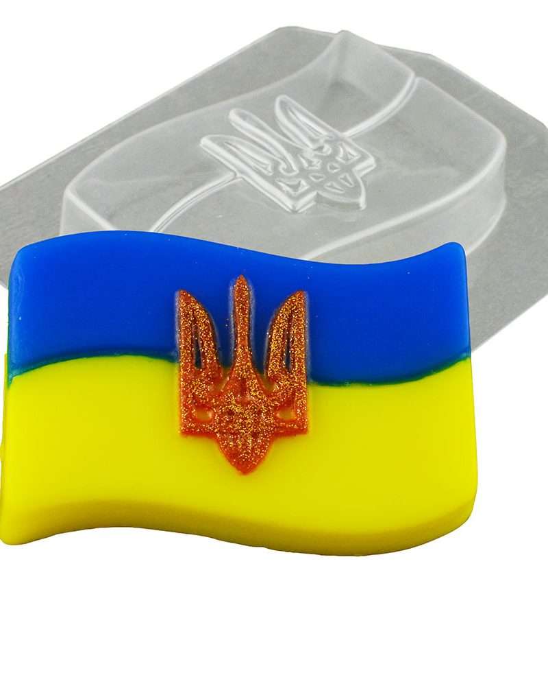 Пластиковая форма Прапор України з гербом