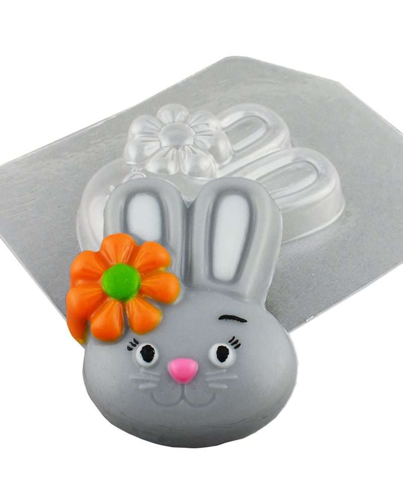 Пластиковая форма Кролик с ромашкой